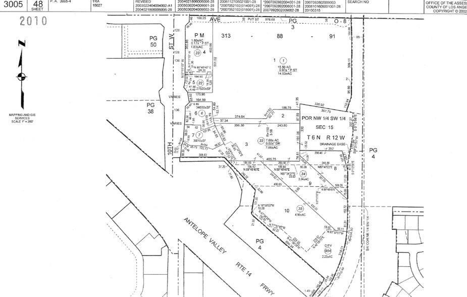 39850 10th St W, Palmdale, CA à louer - Plan cadastral – Image 2 sur 2