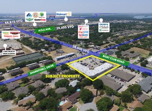 NEC Boat Club Road and Shaydell Drive, Fort Worth, TX - Vue aérienne vue de carte - Image1
