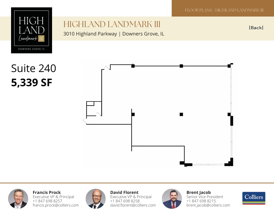 3010 Highland Pky, Downers Grove, IL à louer Plan d’étage– Image 1 sur 1