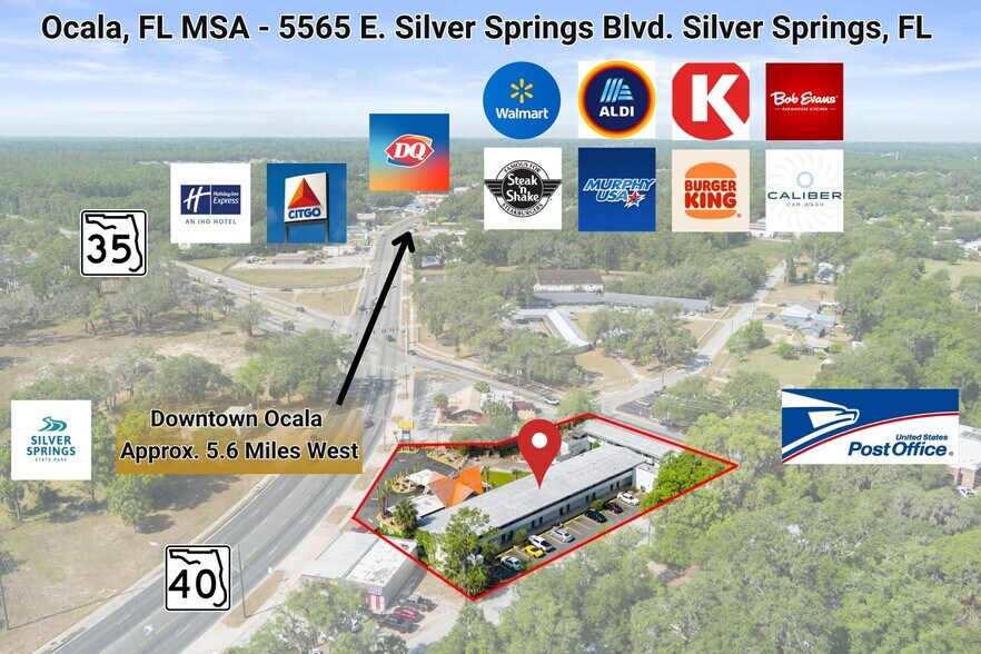 5565 E Silver Springs Blvd, Silver Springs, FL à vendre - Aérien – Image 3 sur 88
