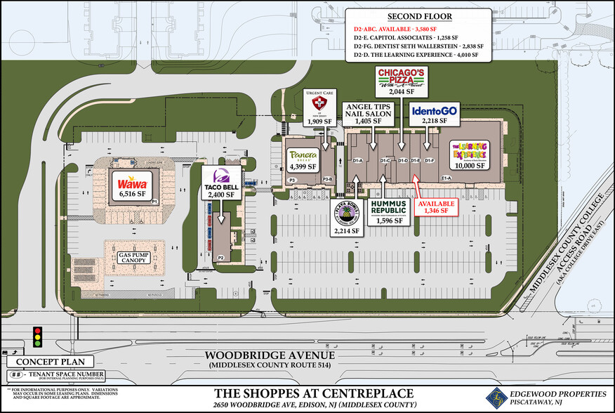 Woodbridge Ave & College Dr, Edison, NJ à louer - Plan de site – Image 1 sur 6