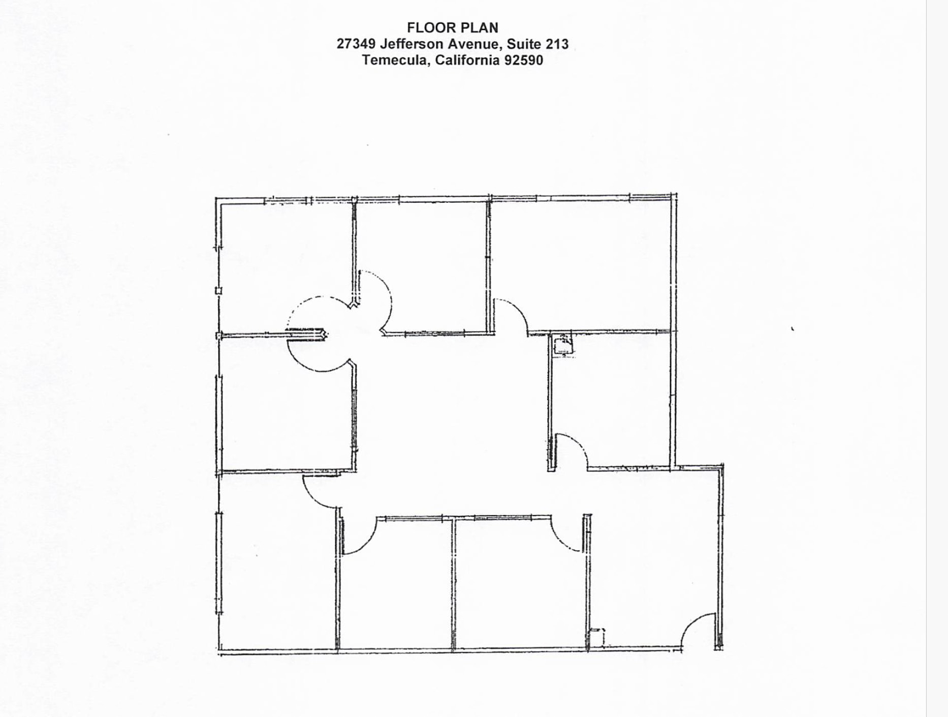 27349 Jefferson Ave, Temecula, CA à louer Plan d’étage– Image 1 sur 1