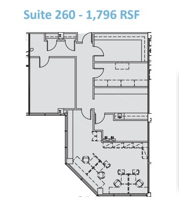 260 E Brown St, Birmingham, MI à louer Plan d’étage– Image 1 sur 1