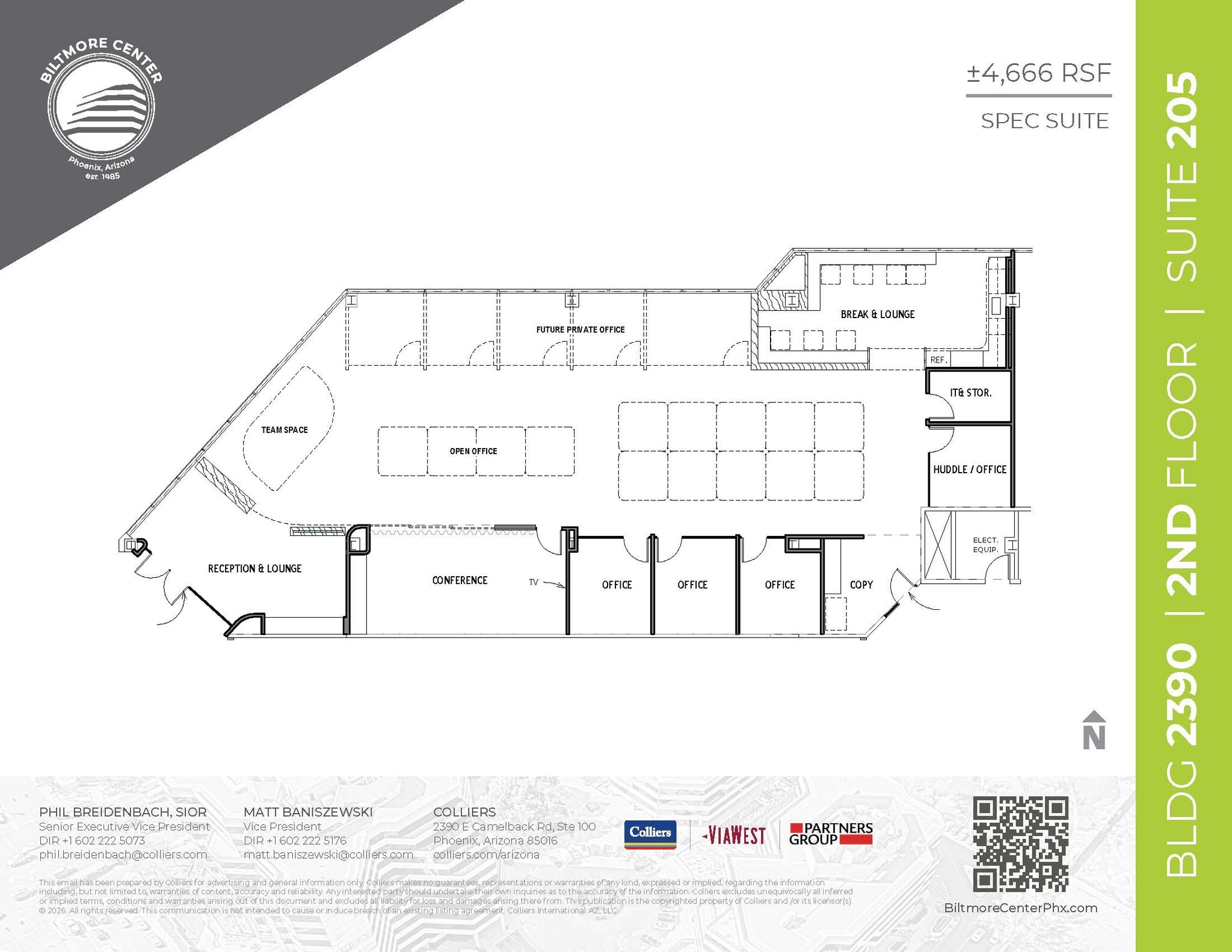 2398 E Camelback Rd, Phoenix, AZ à louer Plan d’étage– Image 1 sur 1
