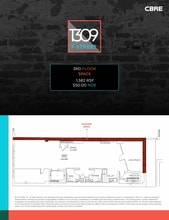 1309-1313 F St NW, Washington, DC à louer Plan d’étage– Image 1 sur 1