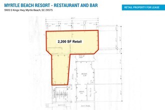 5905 S Kings Hwy, Myrtle Beach, SC à louer Plan d’étage– Image 1 sur 1