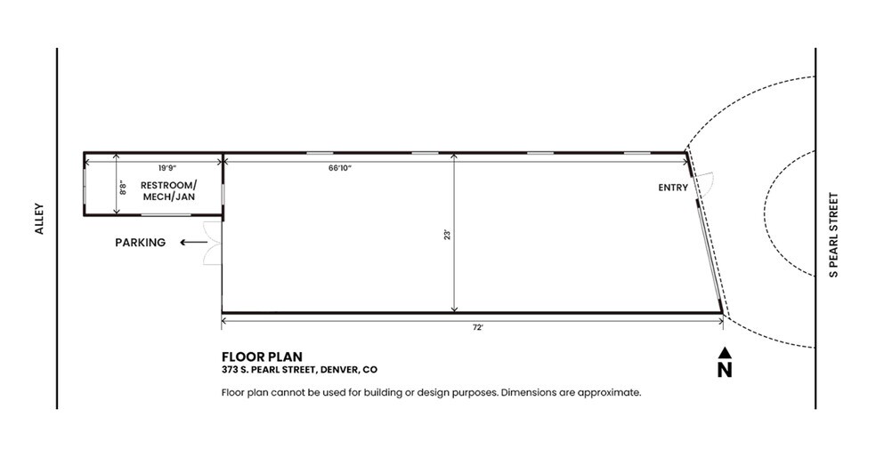 373 S Pearl St, Denver, CO à louer - Plan d’étage – Image 2 sur 2
