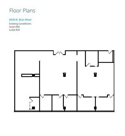 8410 W Bryn Mawr Ave, Chicago, IL à louer Plan d’étage– Image 1 sur 1