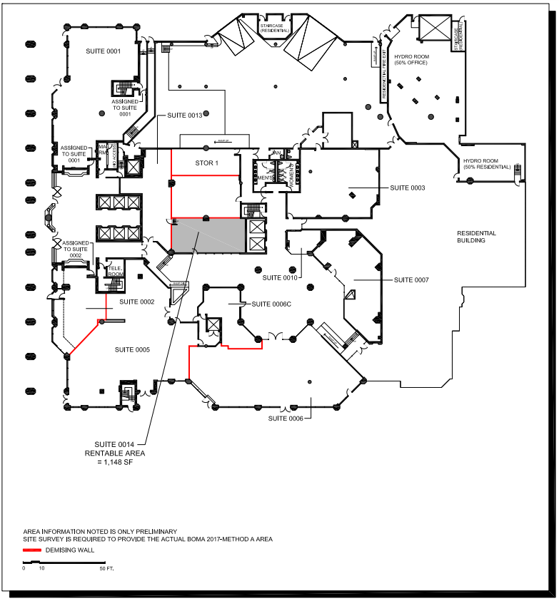 655 Bay St, Toronto, ON à louer Plan d’étage– Image 1 sur 1