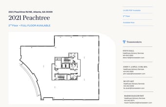 2021 Peachtree Rd, Atlanta, GA à louer Plan d’étage– Image 1 sur 1