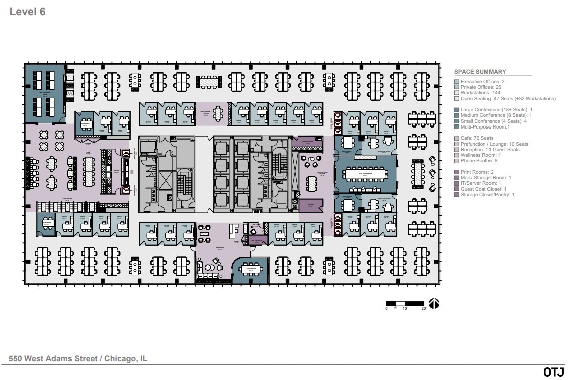 550 W Adams St, Chicago, IL à louer Plan d’étage– Image 1 sur 1