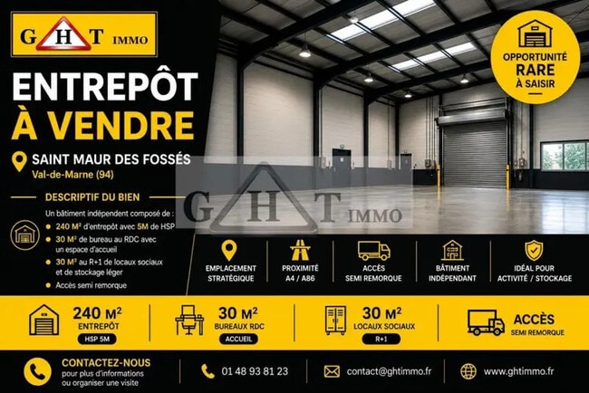 Plus de détails pour Industriel/Logistique à vendre