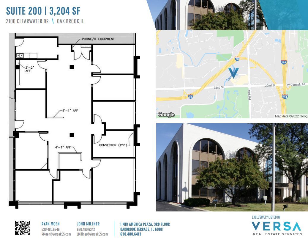 2100 Clearwater Dr, Oak Brook, IL à louer Plan d’étage– Image 1 sur 1