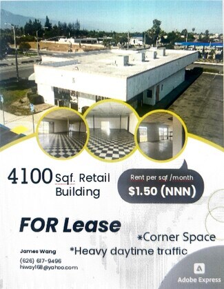 Plus de détails pour 5461-5495 Holt Blvd, Montclair, CA - Local commercial à louer