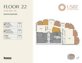 633 W 5th St, Los Angeles, CA à louer Plan d’étage– Image 1 sur 1