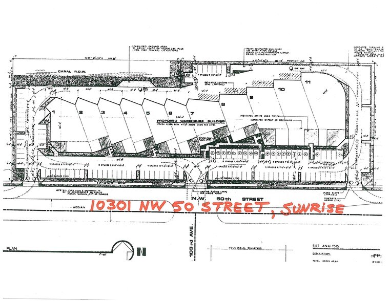 10301 NW 50th St, Sunrise, FL à louer - Plan de site – Image 1 sur 2