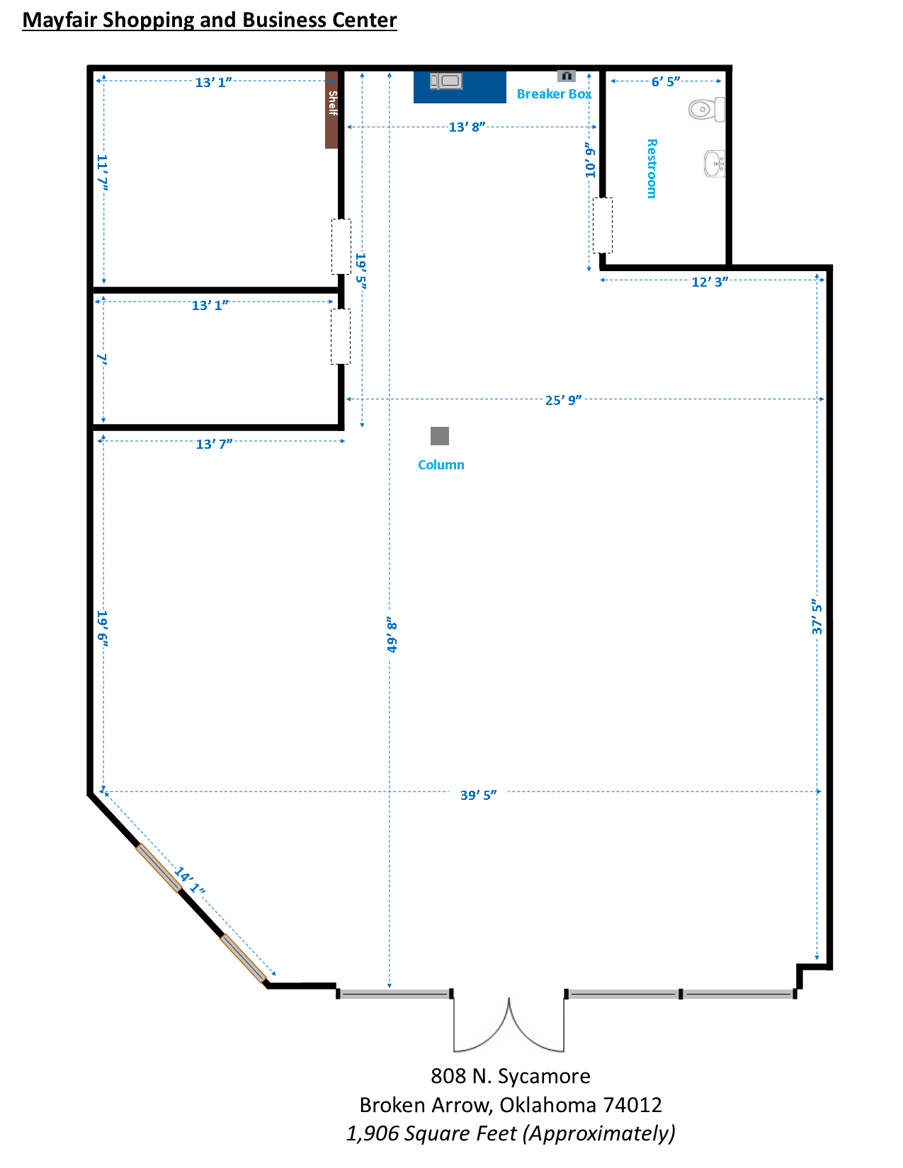 697-845 N Aspen Ave, Broken Arrow, OK à louer Plan d’étage– Image 1 sur 10