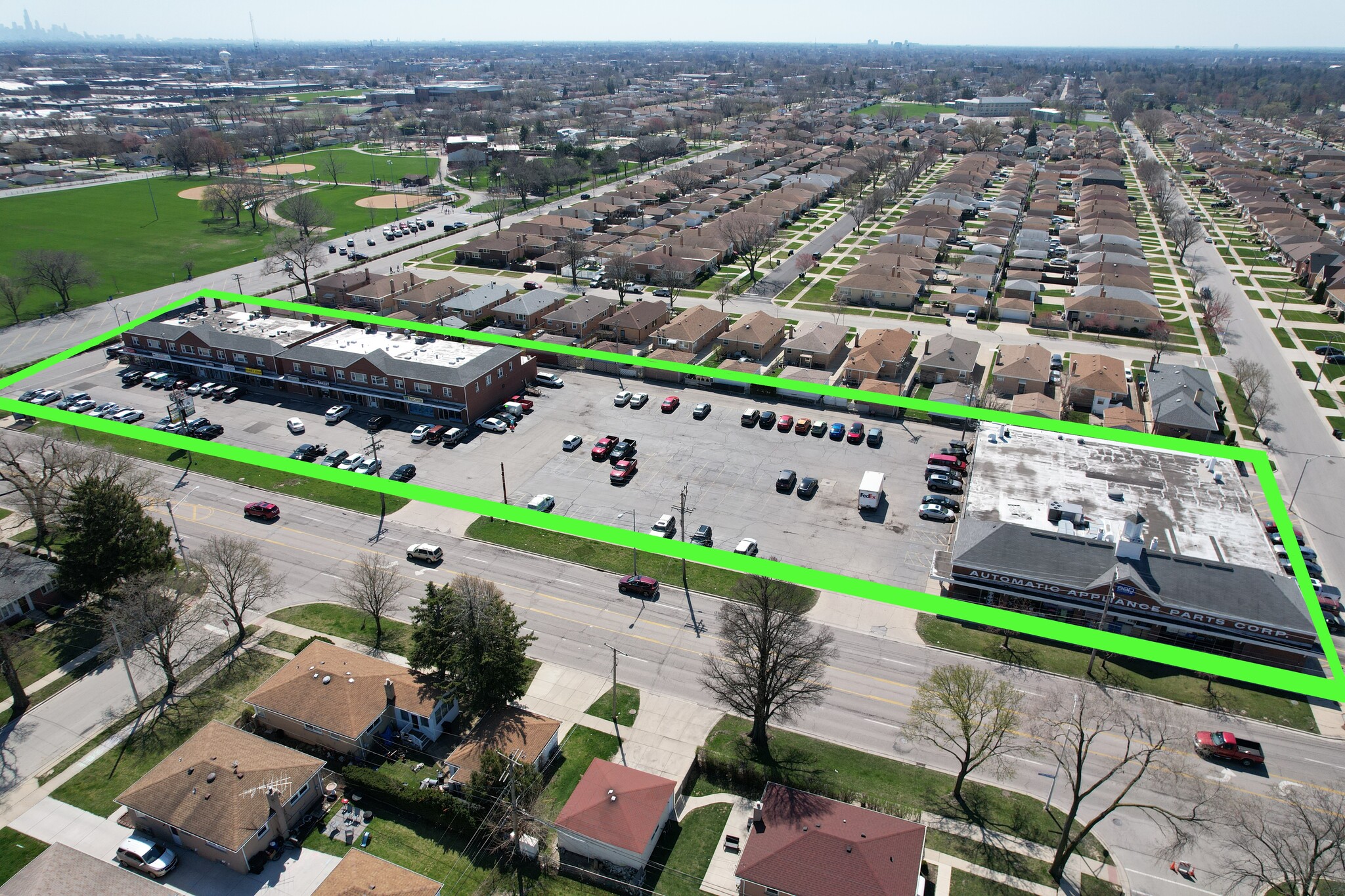 7701–7757 W Lawrence Avenue, Norridge, IL à vendre Aérien– Image 1 sur 24