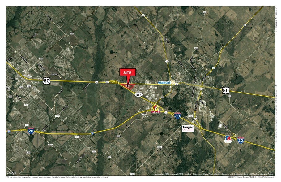 West US-80, Terrell, TX à vendre - Aérien – Image 2 sur 2