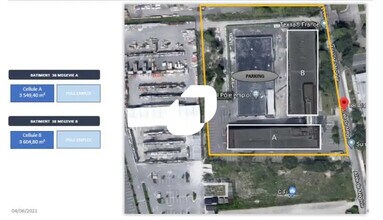 Gradignan - Vue aérienne vue de carte