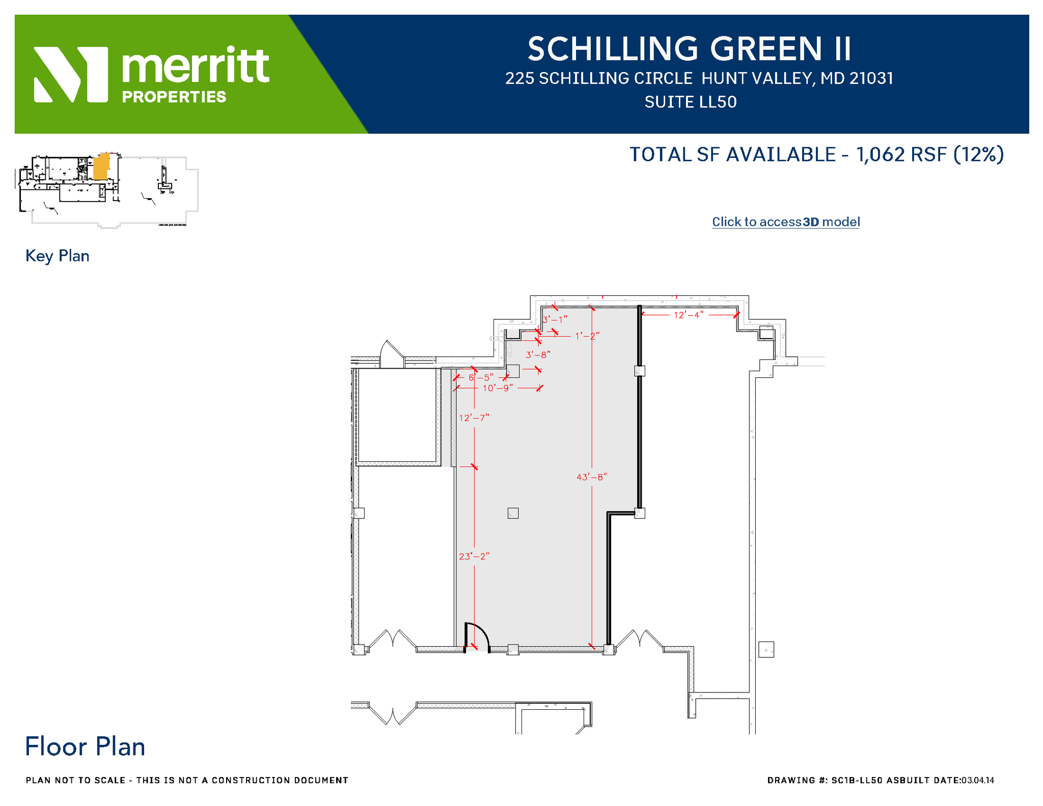 215 Schilling Cir, Hunt Valley, MD à louer Plan d’étage– Image 1 sur 1
