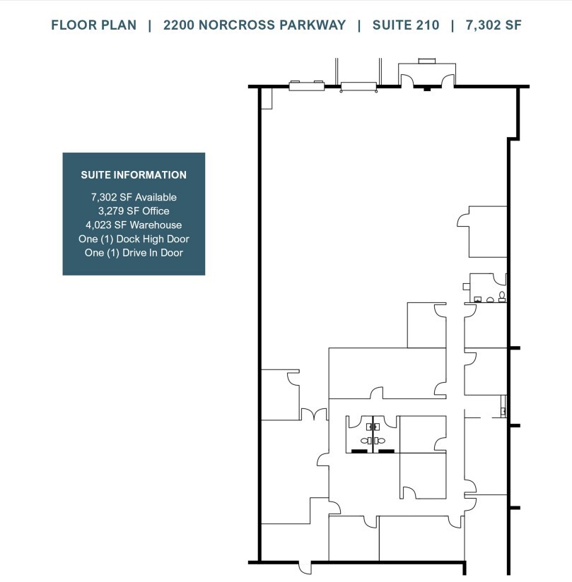 2200 Norcross Pkwy, Norcross, GA à louer Plan d’étage– Image 1 sur 1