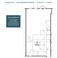 2200 Norcross Pkwy, Norcross, GA à louer Plan d’étage– Image 1 sur 1