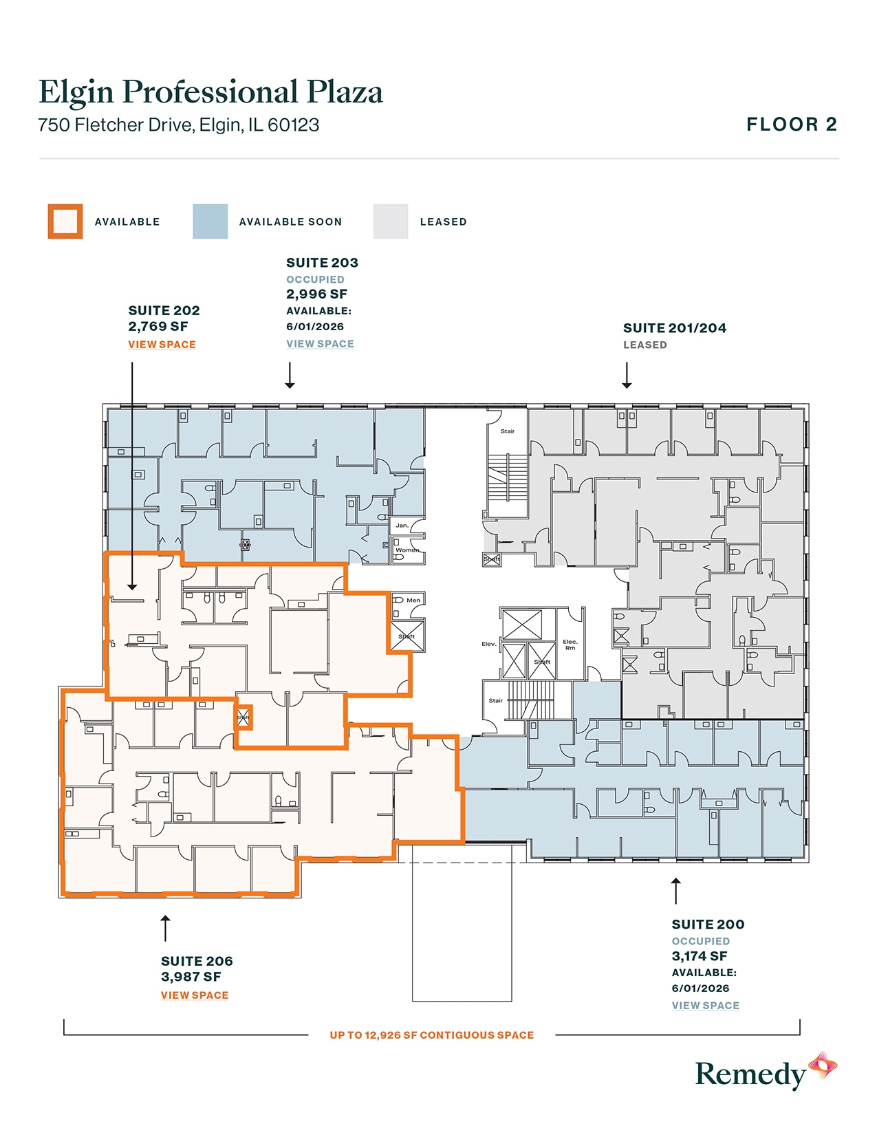 750 Fletcher Dr, Elgin, IL à louer Plan d’étage– Image 1 sur 1