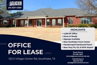 Plus de détails pour 120 S Village Center Rd, Southlake, TX - Bureau à louer