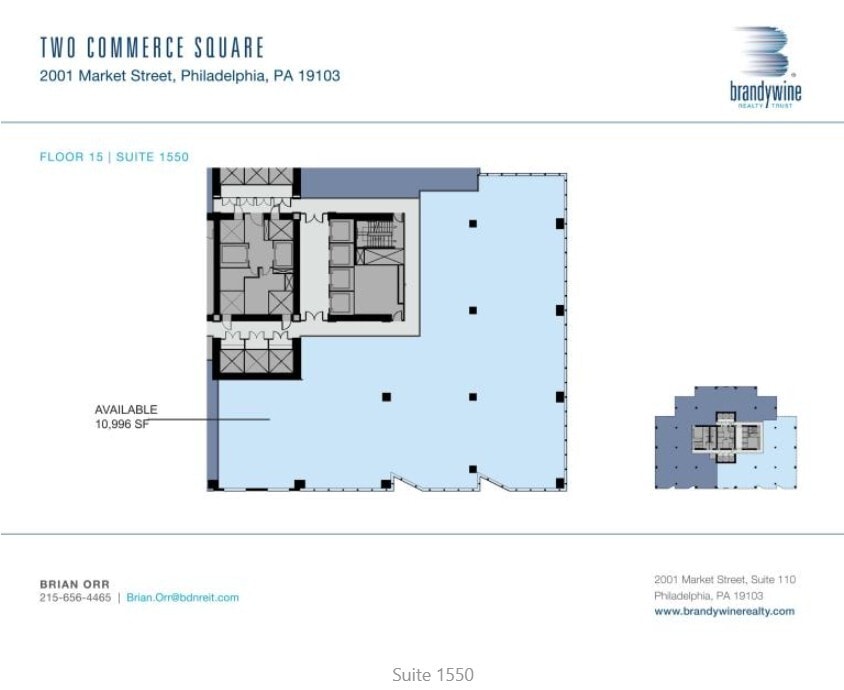 2001 Market St, Philadelphia, PA à louer Plan d’étage– Image 1 sur 1
