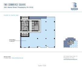 2001 Market St, Philadelphia, PA à louer Plan d’étage– Image 1 sur 1