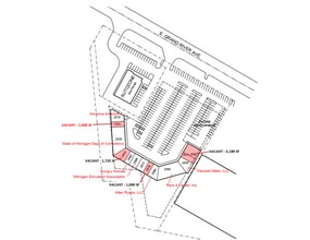 2518-2620 E Grand River Ave, Howell, MI à louer Plan de site– Image 1 sur 1