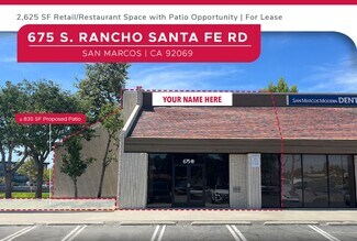 Plus de détails pour 675 S Rancho Santa Fe Rd, San Marcos, CA - Local commercial à louer