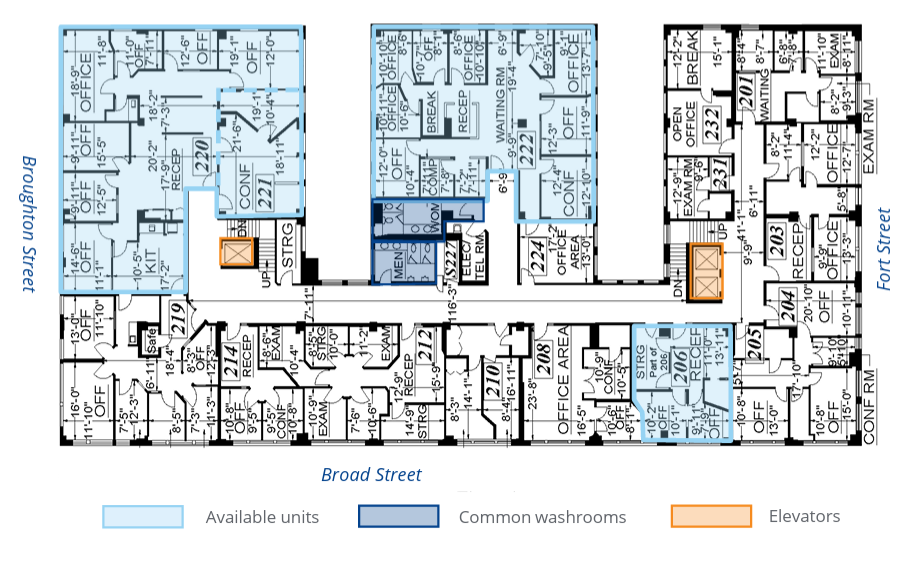 645 Fort St, Victoria, BC à louer Plan d’étage– Image 1 sur 1
