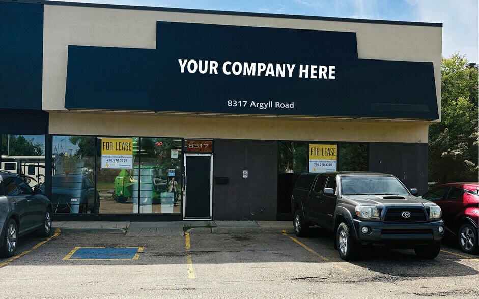8303-8317 Argyll Rd NW, Edmonton, AB à louer - Photo de l’immeuble – Image 1 sur 2