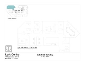 440 Louisiana St, Houston, TX à louer Plan de site– Image 1 sur 1
