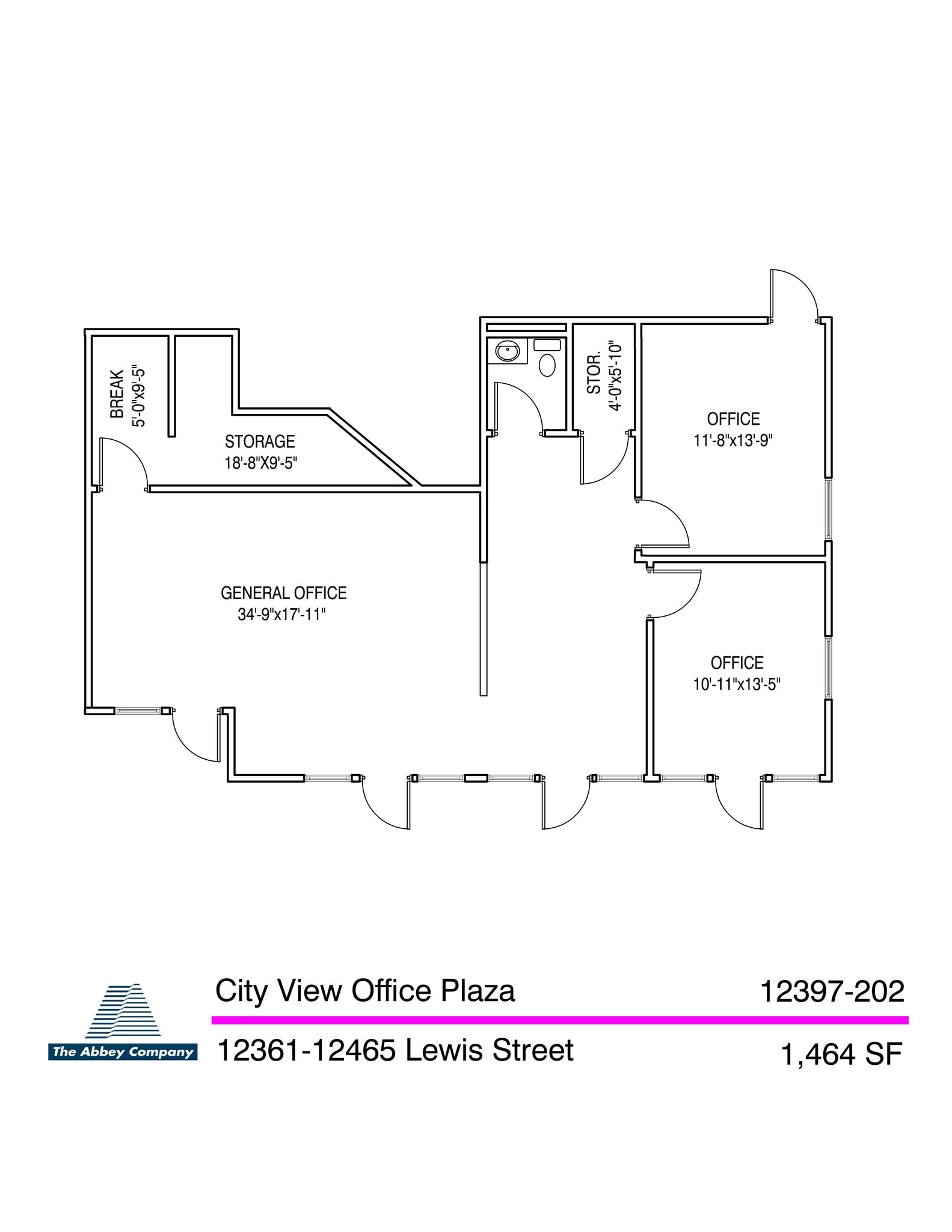 12361 Lewis St, Garden Grove, CA à louer Plan de site– Image 1 sur 1