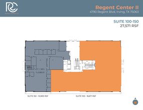 4800 Regent Blvd, Irving, TX à louer Plan d’étage– Image 2 sur 17