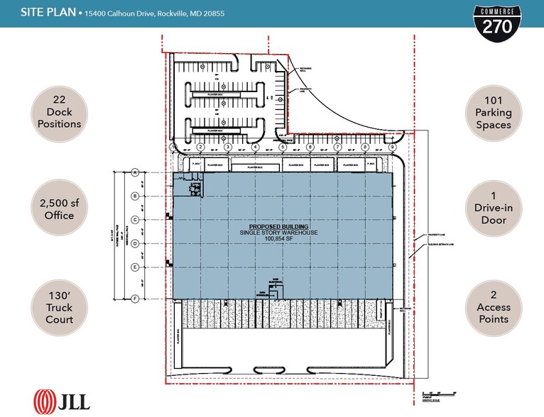 15400 Calhoun Dr, Rockville, MD à louer - Plan de site – Image 2 sur 2
