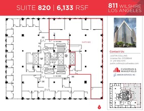 811 Wilshire Blvd, Los Angeles, CA à louer Plan d’étage– Image 1 sur 1