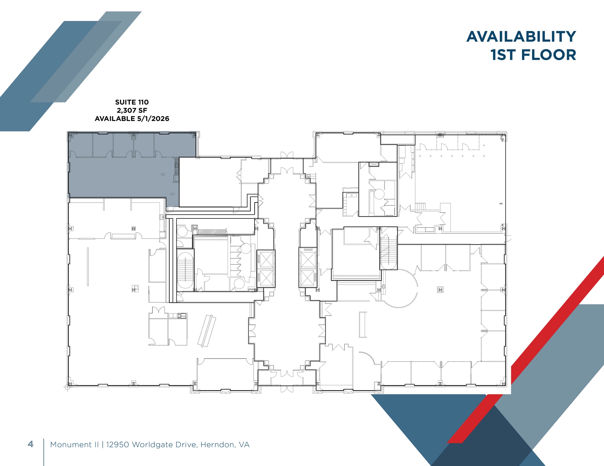 12950 Worldgate Dr, Herndon, VA à louer Plan d’étage– Image 1 sur 1