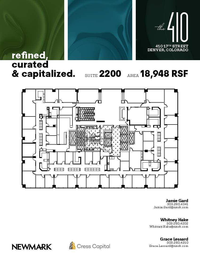 410 17th St, Denver, CO à louer Plan d’étage– Image 1 sur 1