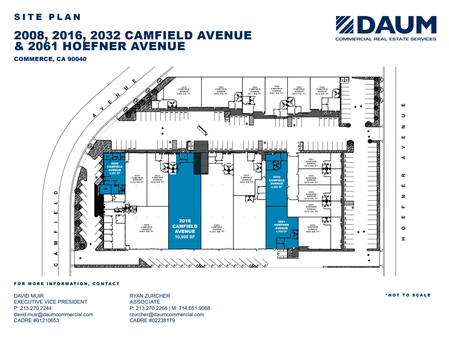 2000-2032 Camfield Ave, Commerce, CA à louer Plan de site– Image 1 sur 2