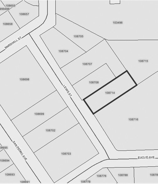 92 Lewis St, San Antonio, TX à louer - Plan cadastral – Image 2 sur 7