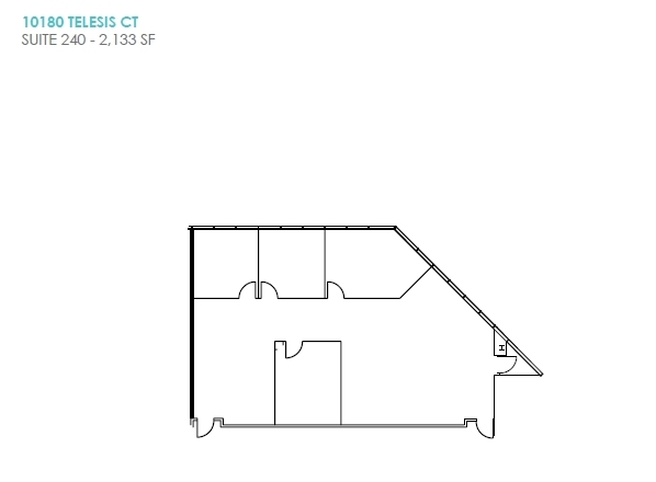 10188 Telesis Ct, San Diego, CA à louer Plan d’étage– Image 1 sur 6