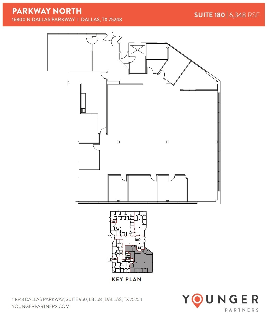 16800 N Dallas Pky, Dallas, TX à louer Plan d’étage– Image 1 sur 1