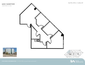 602 Sawyer St, Houston, TX à louer Plan d’étage– Image 1 sur 2