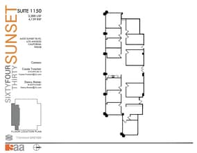 6430 W Sunset Blvd, Los Angeles, CA à louer Plan d’étage– Image 1 sur 1