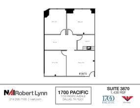1700 Pacific Ave, Dallas, TX à louer Plan d’étage– Image 1 sur 1