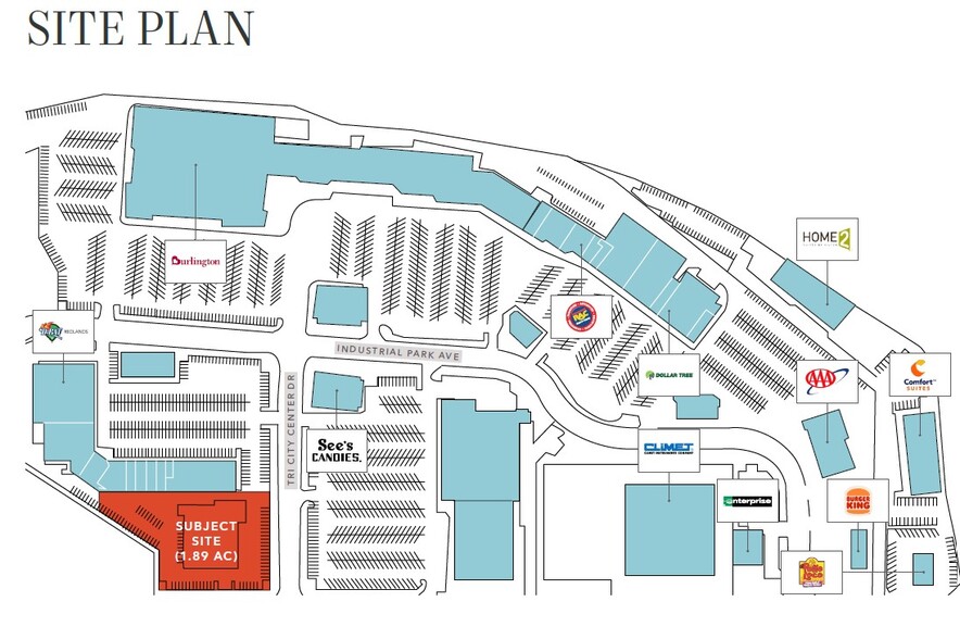 801 Tri City Ctr, Redlands, CA à louer - Plan de site – Image 3 sur 7